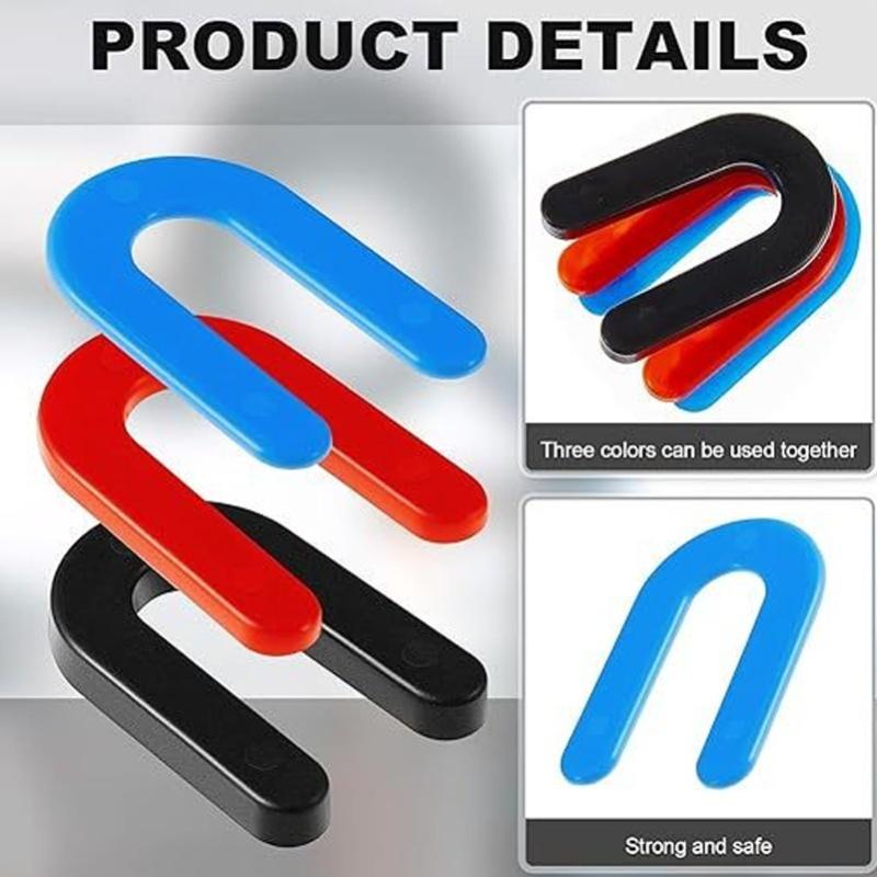 60ks Plastové klíny Podkovové klíny U-tvarované distančníky dlaždic 1/4in 1/8in 1/16in Sada klínů pro vyrovnání instalace autozvedáku Pro