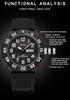 OFNS 1303 High-end Electronic Double Calendar Quartz Watch Fashion Trend Men's Watch Digital Waterproof Wristwatch