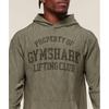 Gymshark Lightweight Slub Textured Hoodie Utility Green A2b2u Ecjp