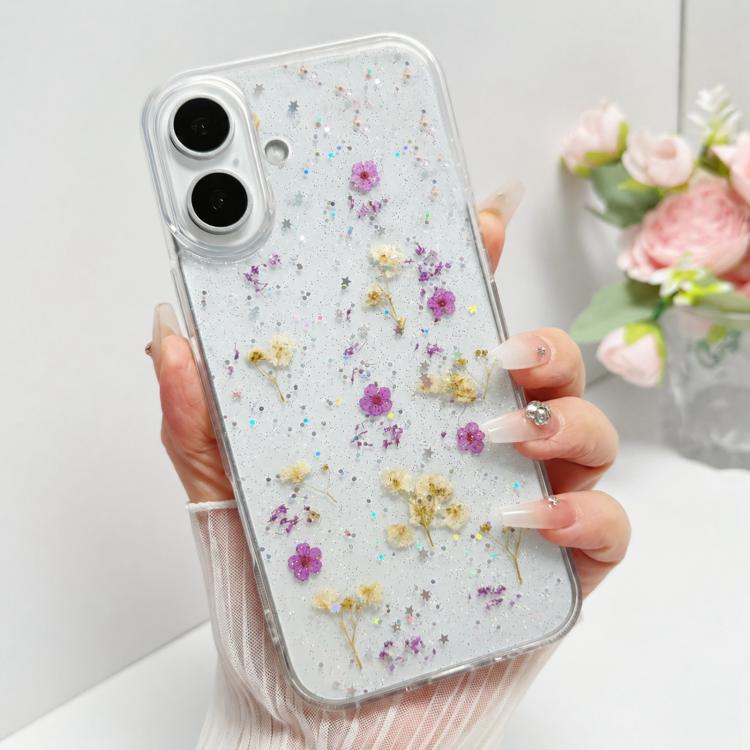 Gypsophila Floral Pattern Soft TPU Shockproof Protective Phone Case For iPhone 18 Pro