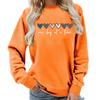 Women's Crew Neck Long Sleeve Loose Fit Sweatshirts Casual Letter Print Pullover Tops