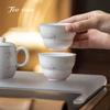 Handbemalte Rosa Orchidee Teetasse Keramiktassen Kürbis Porzellan Hochbeinige Teetasse Teetassen Chinesisch Schöne Zeremonie Pu-Erh-Hersteller