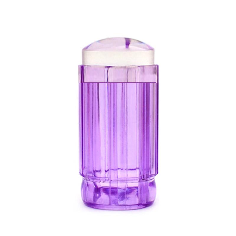 Miękki silikonowy przezroczysty żel klejący stempel do zdobienia paznokci Przezroczysty silikonowy żel do stemplowania paznokci i skrobak do stempli