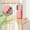 For Samsung Galaxy A56 5G Case Card Holder Kickstand Leather + TPU Phone Cover with Shoulder Strap