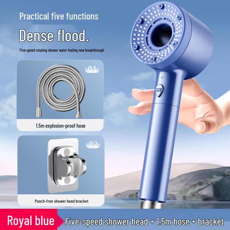 YIXI Pressurized Shower Head Set with Purification & Chlorine Removal