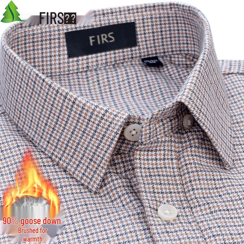 

Shanshan Men s 90% Goose Down Warm Long Sleeve Shirt 42
