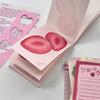 Cute Fruit Pattern Theme Design Reusable Stick Note Selves Adhesive Write Pad Removable for Journaling Office School