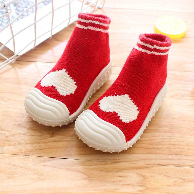 Șosete de toamnă/iarnă pentru copii, pantofi de bebeluș, șosete cu desene animate, încălțăminte pentru bebeluș, îngroșate, antiderapante, cu talpă moale, pantofi de interior