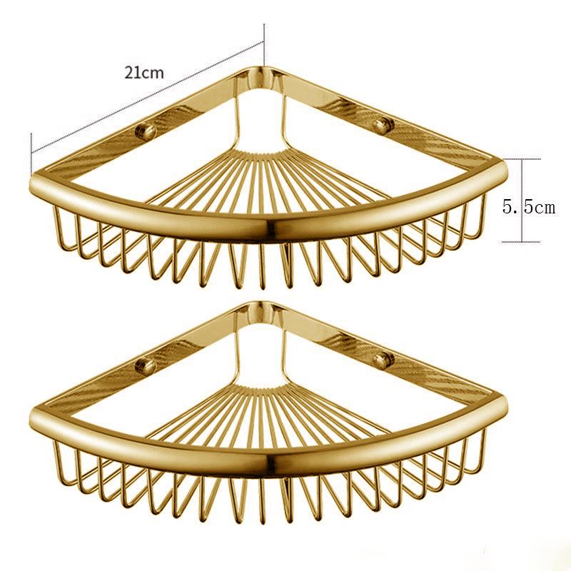 Europäisches Gold Ganzkupfer Badezimmer Handtuchhalter & Zubehörset
