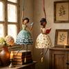 Décorations Suspendues Fantaisistes de Danseuse Moulin à Vent avec Détail de Jambe Pendant et Cordon Supérieur pour Affichage dans la Chambre à Coucher, le Bureau ou l'Entrée