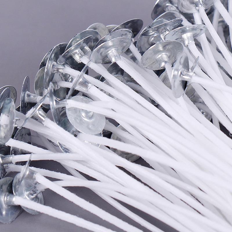 Customizable Tightly Woven Galvanized Candle Wick Set, 2.6-20cm, 100-Pack