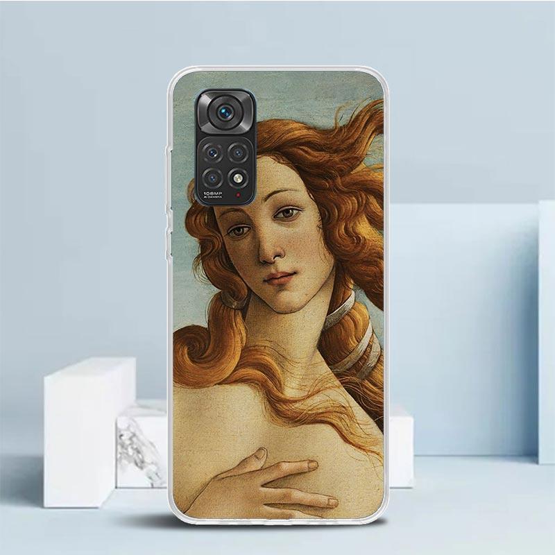 Paint Art Renaissance Phone Case For Xiaomi Redmi Note 15 14 14S 13 12S 12 Pro Plus 11S 11 11T 11E 10S 10 + Soft TPU Back Cover