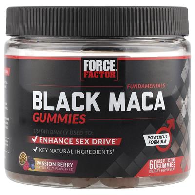 Fundamental, Black Maca Gummies, Passion Berry, 60 Gummies