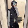 Masked down vest Tibb series light and comfortable white goose down solid color stand-up collar sleeveless down jacket for men and women