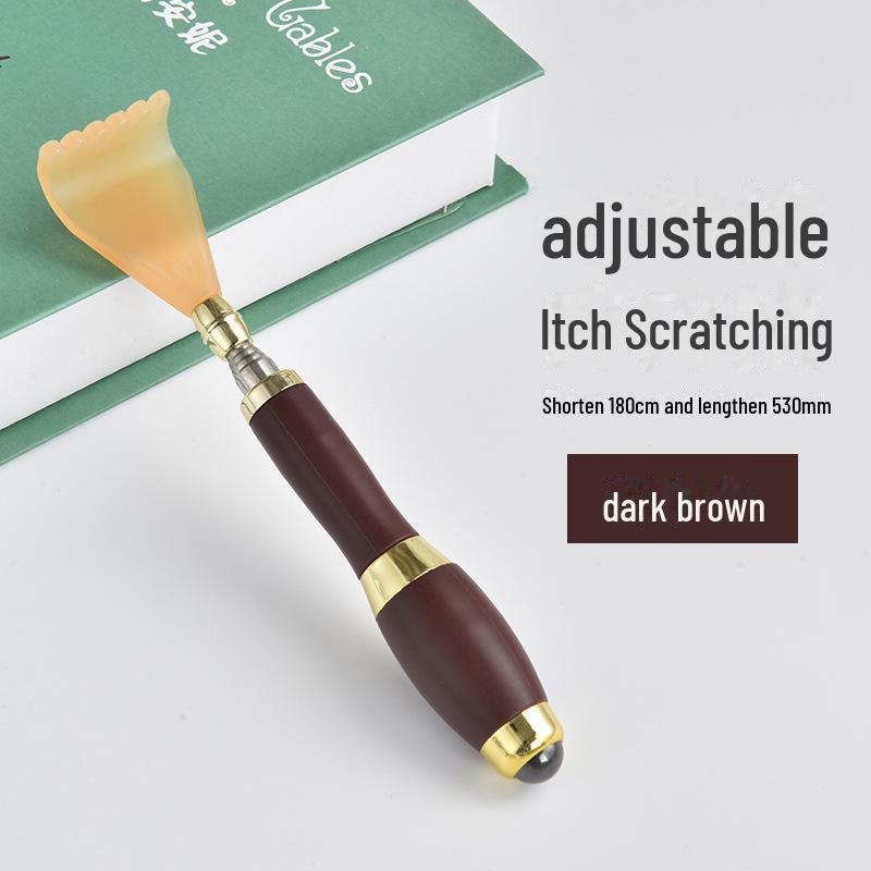 Zgarietor pentru spate telescopic din otel inoxidabil cu masaj cu margele magnetice