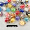 Glass Round Ball Star Sequin Pendant Earrings & Keychain Accessories