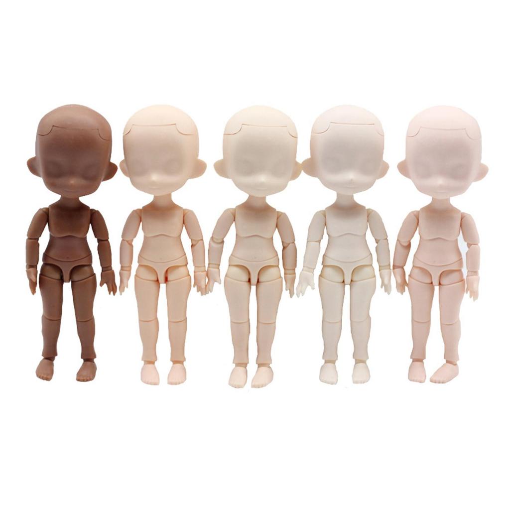 1:12 Flexible Joint Doll Body Model PP Figure Rotatable Nude DIY