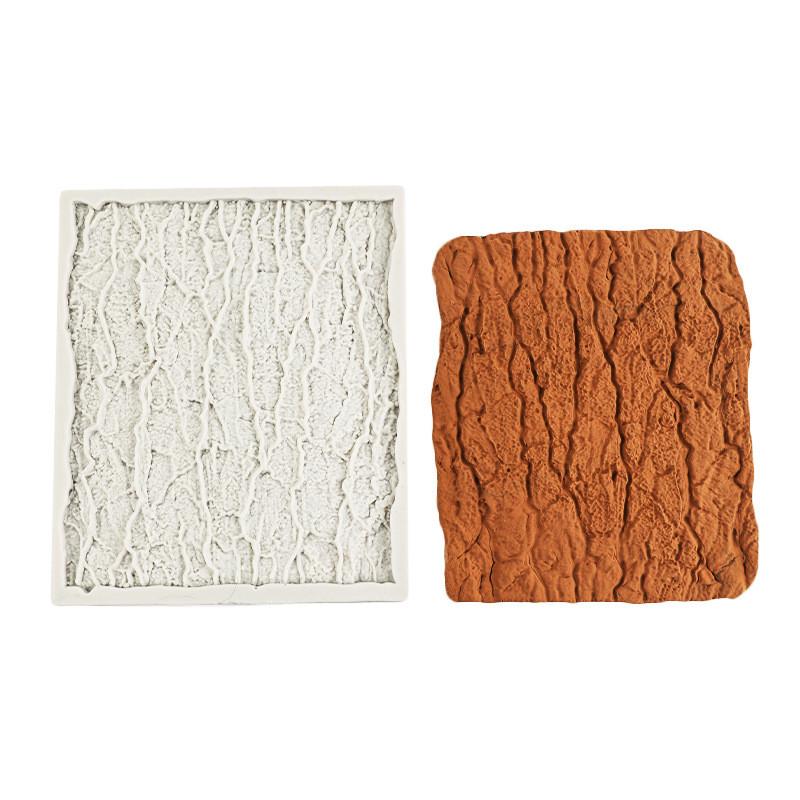 

Силиконовая форма из коры дерева, лист, помадка, инструмент для украшения торта, сахарная лепешка, шоколадные конфеты, глина, форма для мастики, инструмент для выпечки кексов