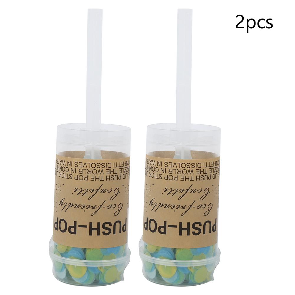 2Pcs Hand Push Mixed Confetti Wedding Birthday Festivals Decoration Accessories