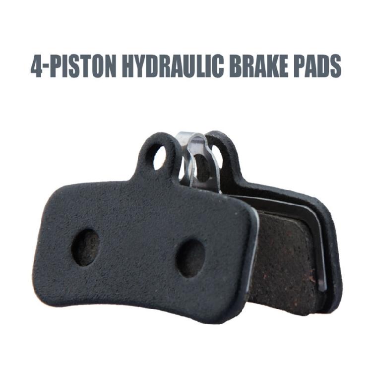 4Pair Low Noise Mountain Bikes Brake Pad SemiMetallic Bicycles Disc Brake Pads Cyclings Accessories Easy To Install