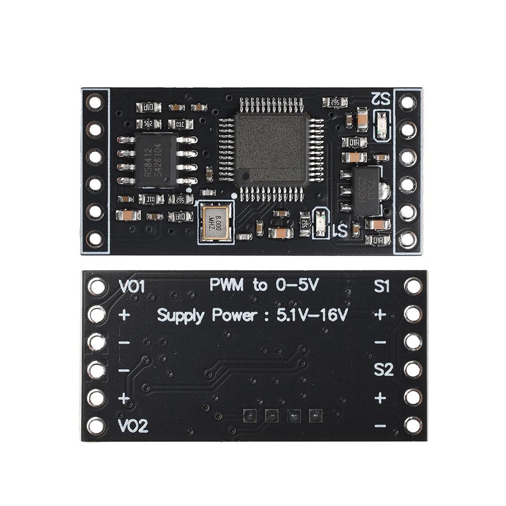 2-Channel PWM To 0-5V Analog Voltage Module DC 5-12V High Speed DAC Converter for RC Drone Car Boat Model