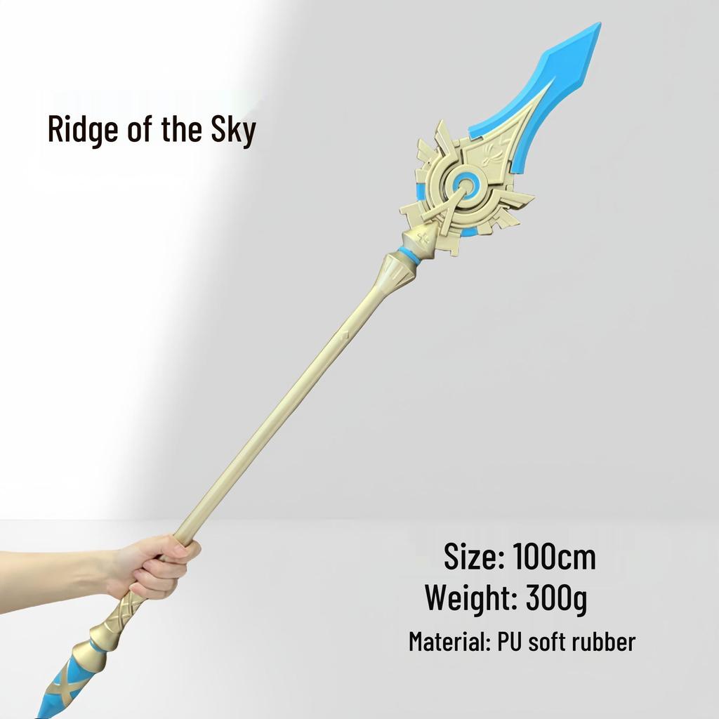 Genshin Impact Raiden Shogun Safe PU Prop: Wind Edition Toy Weapon