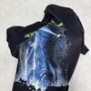 [USED] Vintage 90s Godzilla Short Sleeve Shirt, Anime Movie, Black, Size 3