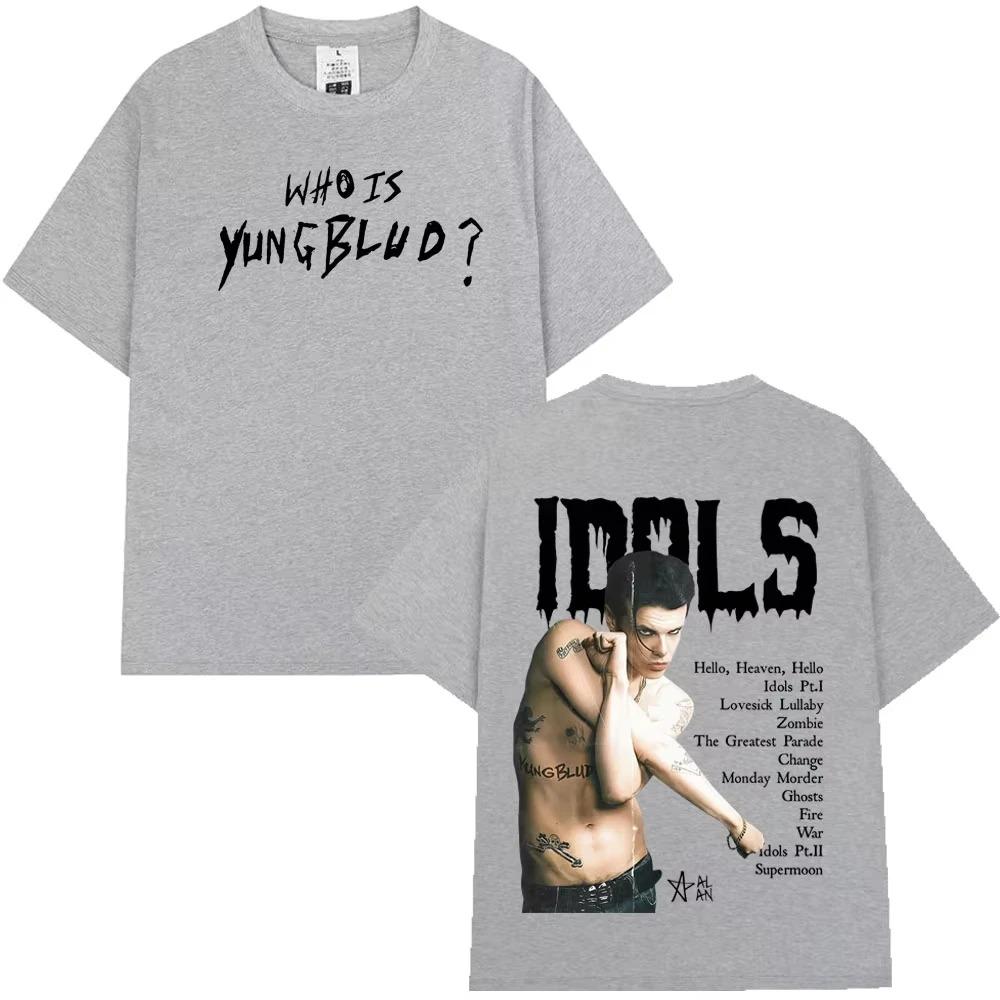 Yungblud IDOLS The World Tour 2026 Merch T Shirt Men Women Hip Hop Tshirts Casual Cotton Oversized Gothic Punk Loose TShirts