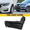Black Fog Covers Light Front Driver Left Side Hand for 2017- Nissan Rogue