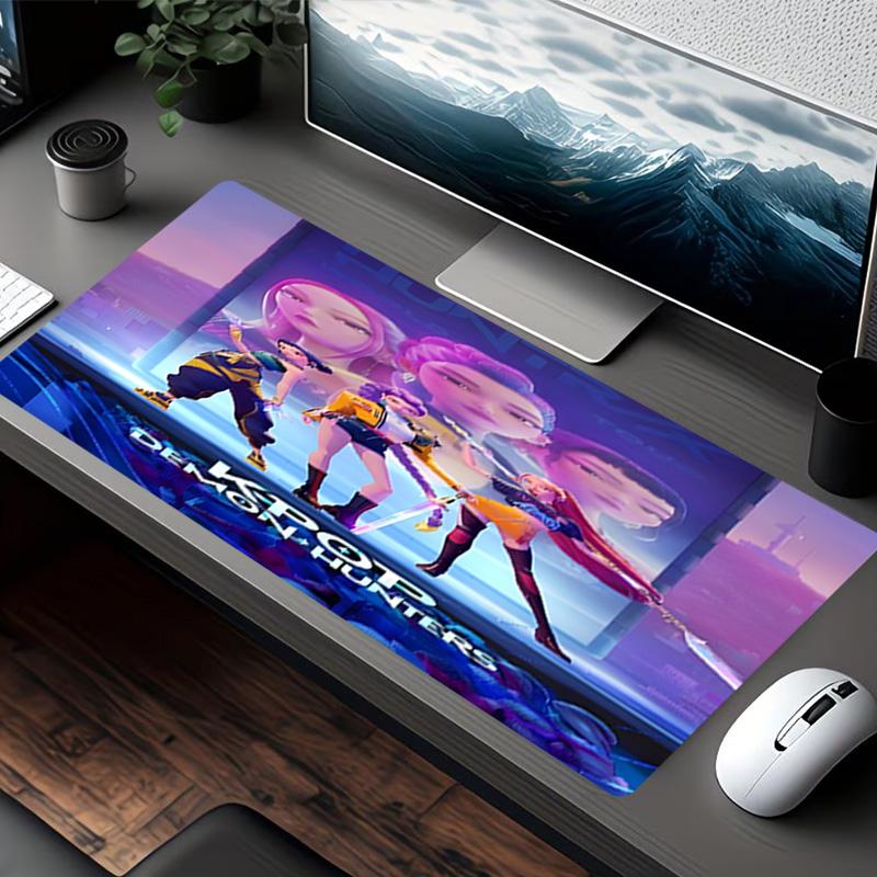 KPop Dämonenjäger Druck Mauspads, für Tastaturauflage Laptop PC Matte für Büro Heimgebrauch, Schreibtischdekoration, Perfektes Geburtstagsgeschenk für Gamer