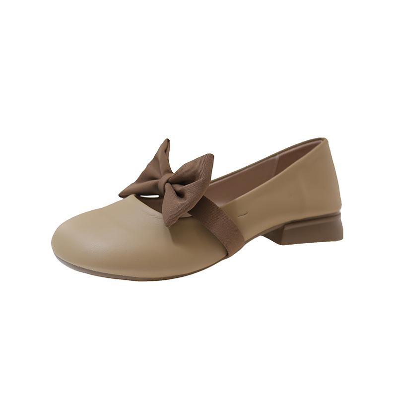 Fashion Single Shoes Spring Summer New Low Heel Sweet  Women's Shoes Gentle Tempera Ment Versatile Simple Comfortable Shoes