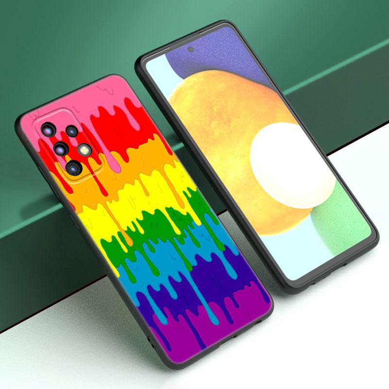 Pastell Kawaii Schmelzen Lesben Stolz LGBTQ Fall Für Samsung A21 A30 A50 A52 S A13 A22 A32 A53 A73 5G A11 A12 A31 A51 A70 A71 A72