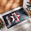The Clash Crystal Velvet Rug, Custom Name Text Personalized Non‑Slip Floor Mat for Home Decor Gift