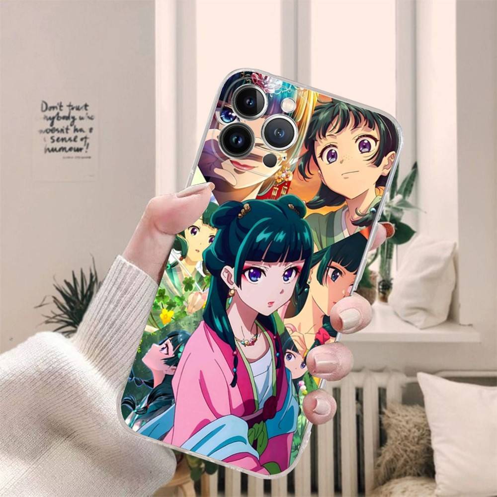 Anime A-Apothecary Diaries Transparent Phone Case For IPhone 16 15 14 13 12 11 Pro Max Plus Soft Cover