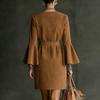 Ladies' Casual  Tassel Flared Sleeve Long Sleeved Dress