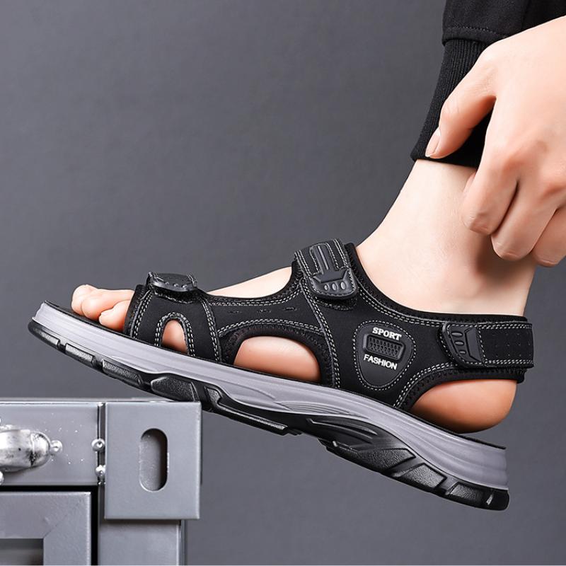 Fashion Men's Beach Sandals 2024 Summer Gladiator Men Outdoor Shoes Roman Man Casual Shoe Fashion Flat Flip Flops Slippers
