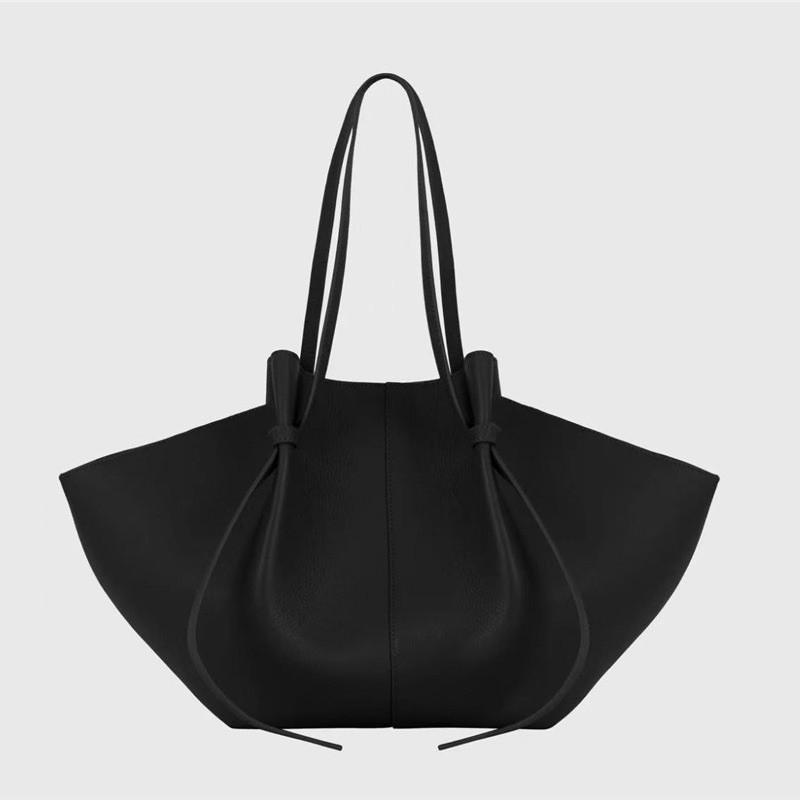 Velká nákupní taška Dámská Minimalistická Jednobarevná Na rameno S magnetem PU kůže Ležérní Vintage styl
