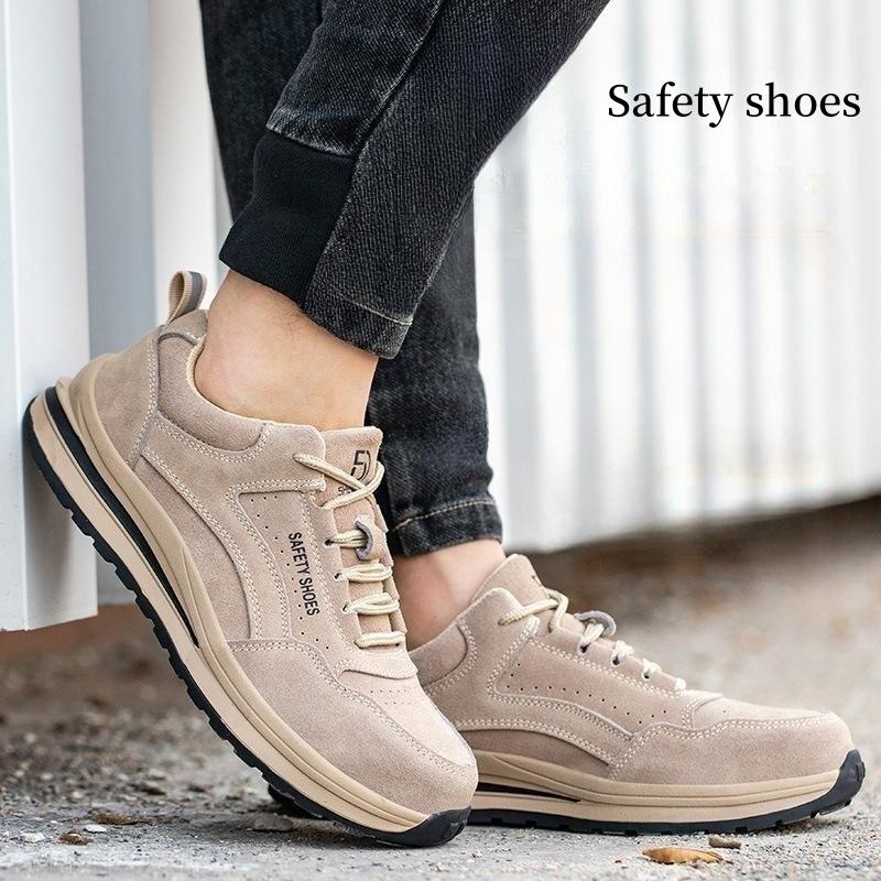 Fashion labor insurance shoes men's anti-impact and anti-puncture shoes lightweight and breathable safety shoes
