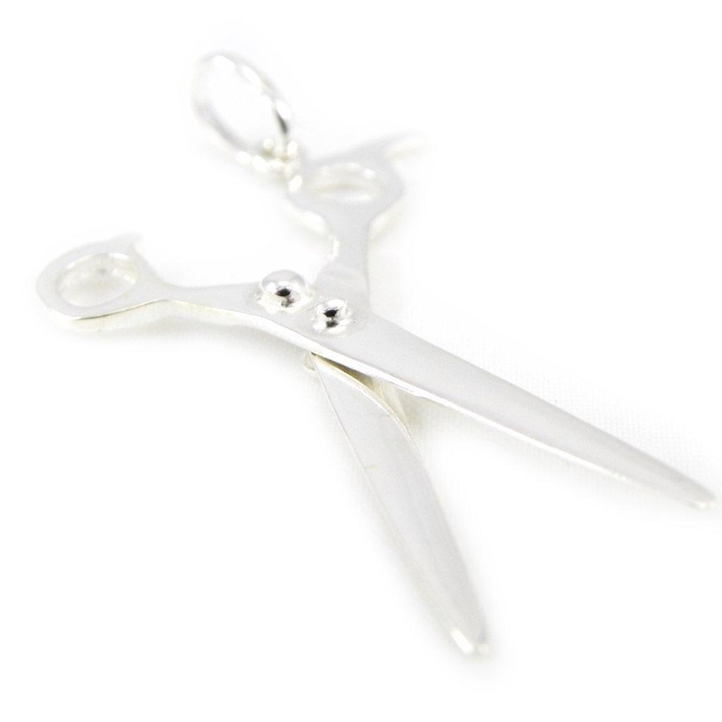 Les Trésors De Lily [E9720] - Silver Pendant 'Scissors'