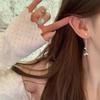 Female Atmospheric Double Worn Fish Tail Tassel Earrings