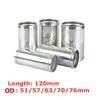 Aluminum Hose Tube 51mm/57mm/63mm/70mm/76mm Turbo Intercooler Engine Air Intake Pipe Adapter Joiner Connector Length 120mm