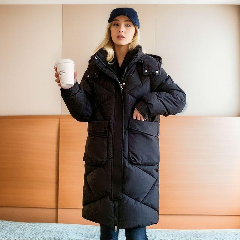 Fashion Long Cotton-padded Winter Women's Thick Loose Oversized Coat