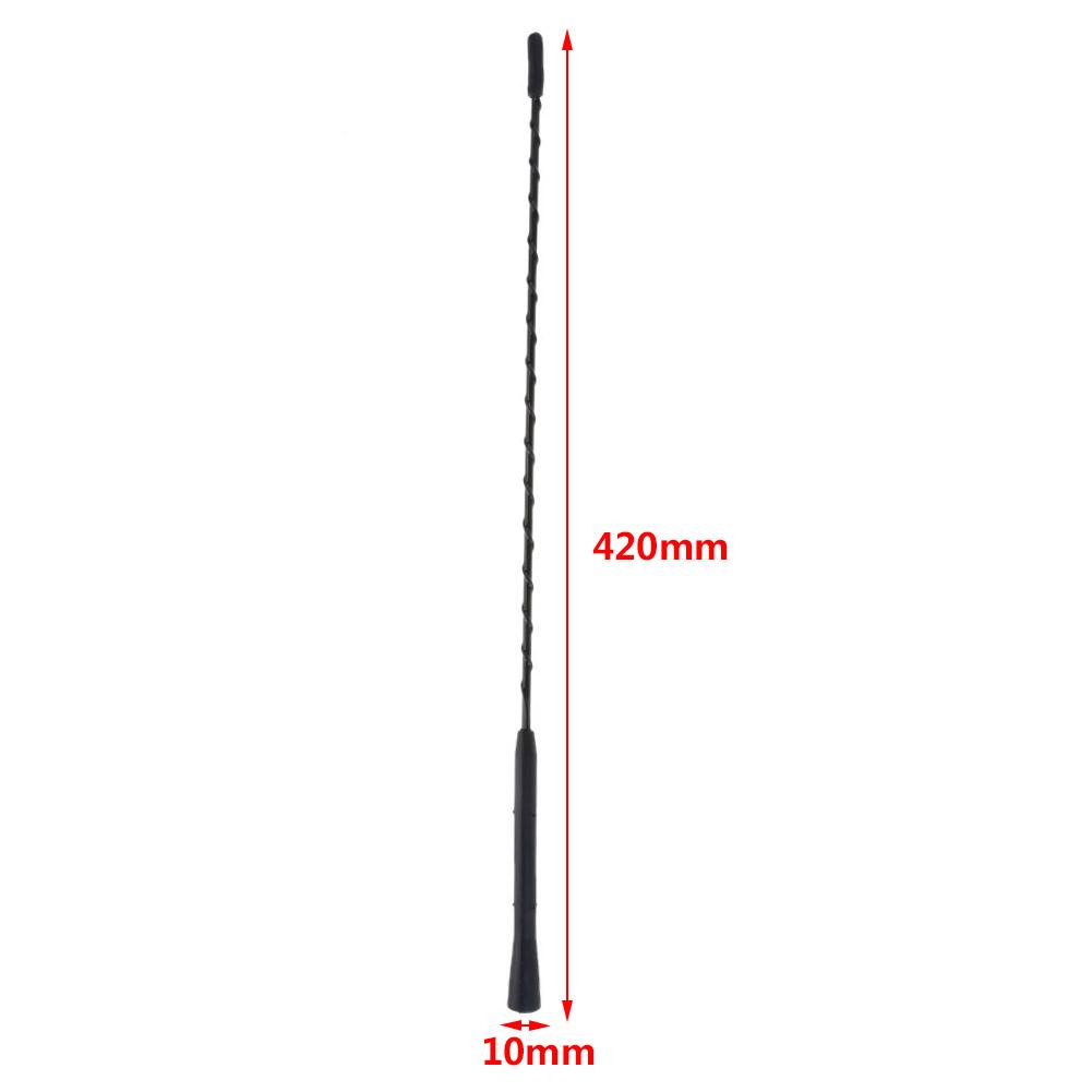 Universal Auto Roof Mast Whip Antenna AM/FM Amplified Booster Antenna 16inch Signal Aerial Antenna for BMW