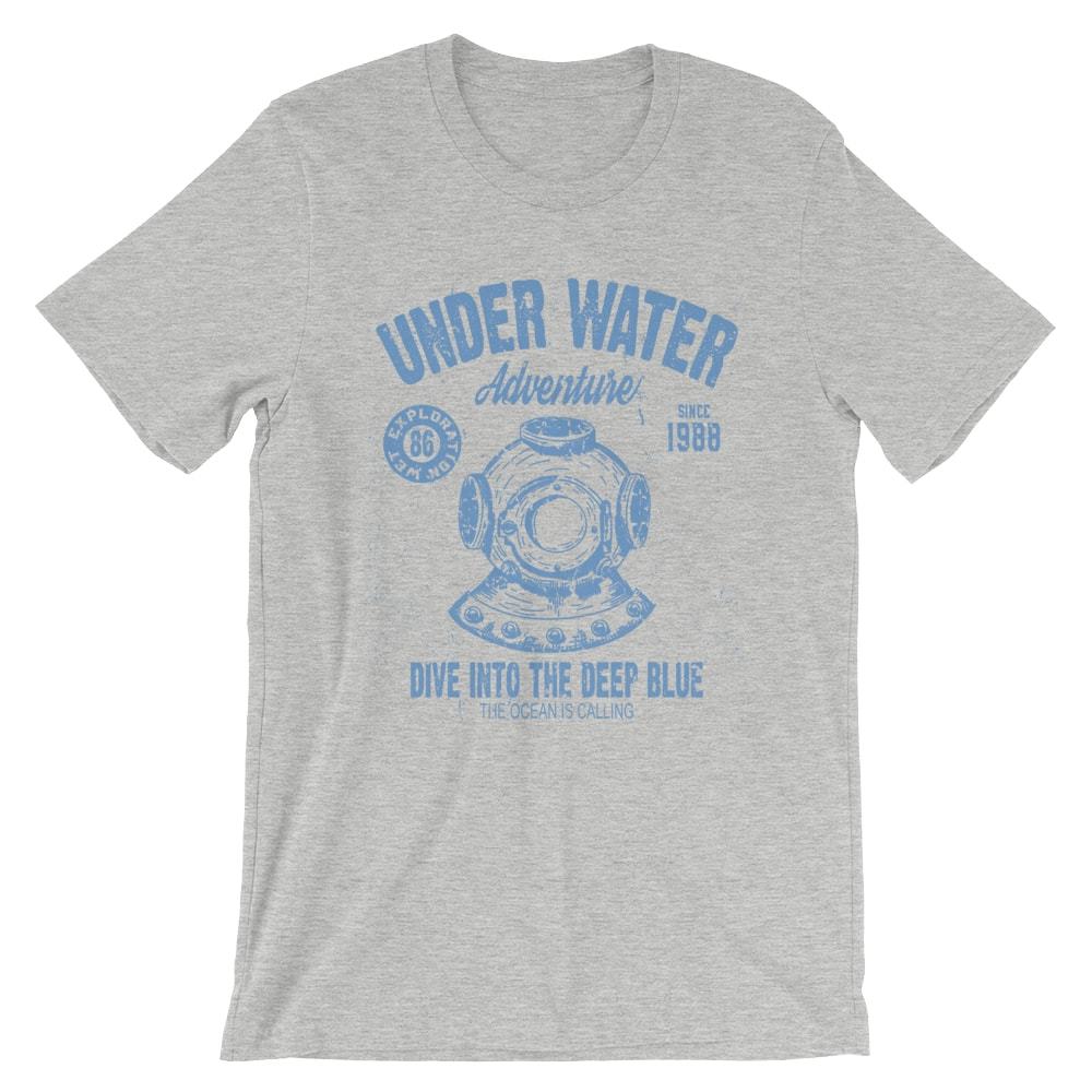 

Under Water Adventure T-Shirt. Scuba 100% Cotton Premium Tee NEW S