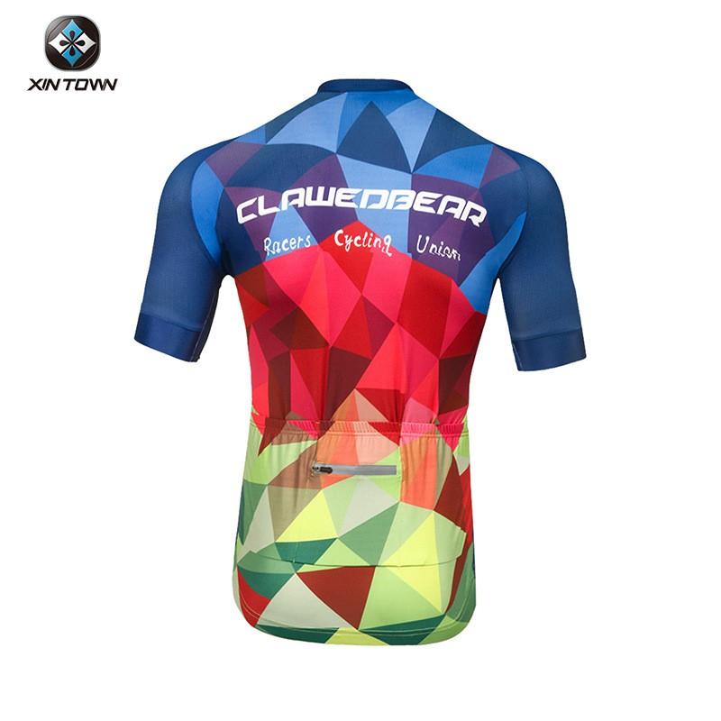 Mens Short Sleeve Cycling Jersey Breathable Quick Dry Wear Road Bike Riding