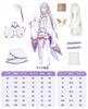 Cosplay Emilia Cosplay Costume Stage School Starting Life in Another World Casual [Nou-satsu] ReZero Dress, Anime, Halloween, Outfit, Festival,