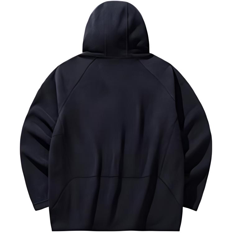 Anta Lettered Hooded Loose Jacket Men Jackets Basic-Black 952447701-3