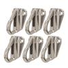 6Pcs Fender Hook Stainless Steel Heavy Duty Spring Buckle Type Fender Hanger for Home Marine Engineering