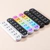 New Foldable Design Weekly Pill Case 14 Grids Airtight Pill Organizer 2 Times A Day AM PM Labels 7 Day Vitamin Case Home Gadgets