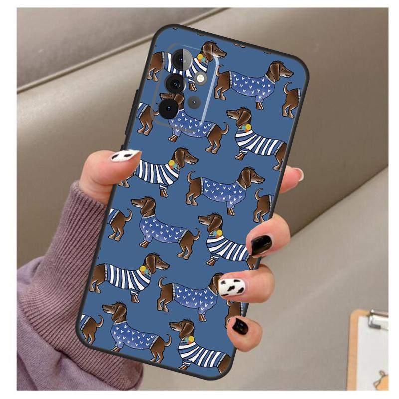 Jezevčík Teckel Dackel Pouzdro pro psa Pro Samsung Galaxy A51 A71 A12 A22 A32 A42 A52 A72 A50 A70 A21S A52S A03S Kryt na telefon